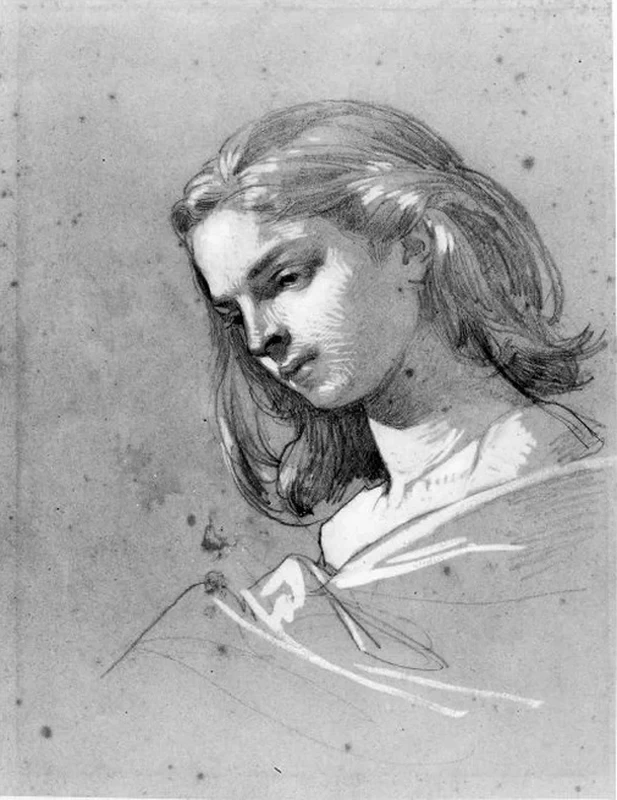 Studio di testa femminile - Museo Civico, Castello